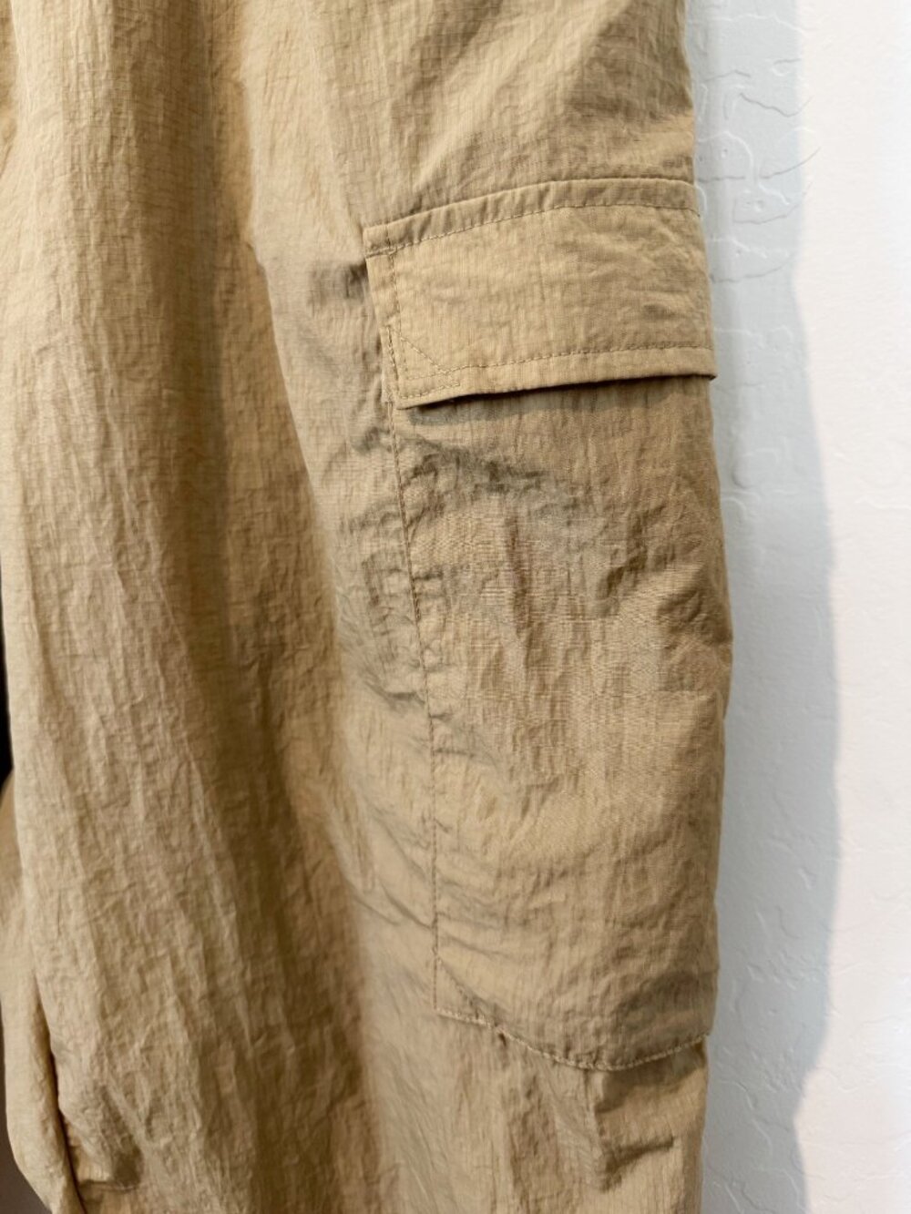 prAnA Crossback Jogger Size Medium Tan High Rise Elastic Cargo Gorpcore Indie - Picture 10 of 13